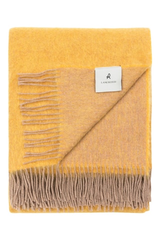 Wollen Deken Rossi Story - Mosterdgeel - 220 x 250 cm