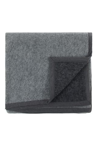 Couverture en laine Marta Sp –Gris foncé chiné - 210 x 250 cm