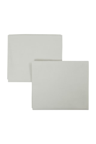 2 taies d’oreiller en coton 48 fils/cm² Panarea - Gris clair - 50 x 80 cm