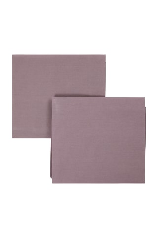 2 taies d’oreiller en coton 48 fils/cm² Panarea - Violet - 50 x 80 cm