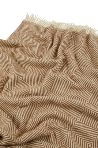 Wollen Deken Atena - Camel - 210 x 250 cm