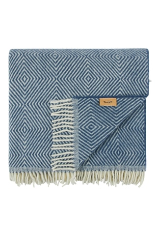 Wollen Deken Atena - Donkerblauw - 210 x 250 cm