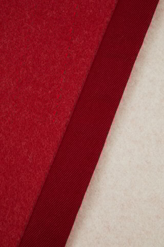 Couverture en laine Nefertiti - Bordeaux - 220 x 250 cm