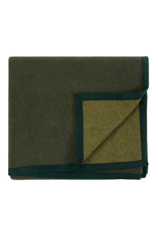 Wollen Deken Morzine - Kaki - 220 x 250 cm