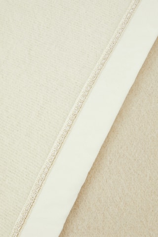 Couverture en laine Provenzale2 - Blanc et gris - 230 x 270 cm