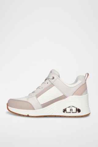 Baskets compensées Uno Wedge - Beige