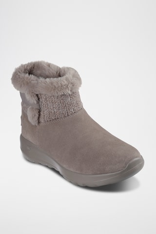 Bottines fourrées en cuir On-The-Go Joy - Taupe