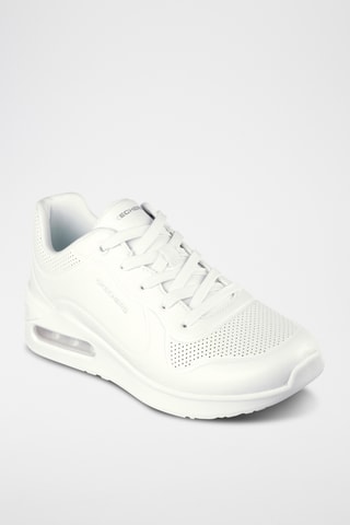 Baskets en cuir Solitaire - Blanc