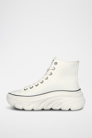 Baskets montantes plateformes Funky Street - Blanc