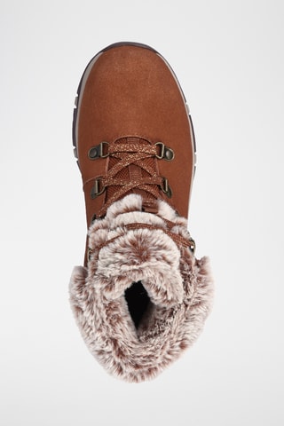 Bottines fourrées en nubuck Trego - Marron