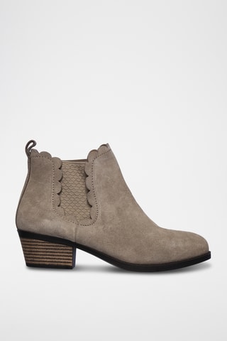 Bottines Chelsea en cuir Lasso - Taupe