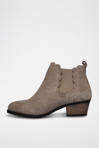 Bottines Chelsea en cuir Lasso - Taupe