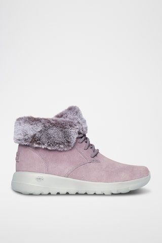 Bottines fourrées en cuir On-The-Go Joy - Rose