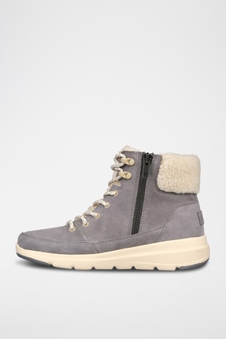 Bottines fourrées en cuir Glacial Ultra - Gris
