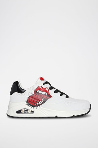 Baskets The Rolling Stones - Blanc et noir