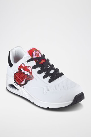 Baskets The Rolling Stones - Blanc et noir