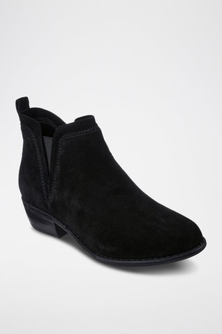 Bottines Chelsea en nubuck Texas - Noir