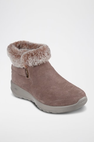 Bottines en nubuck - Taupe foncé