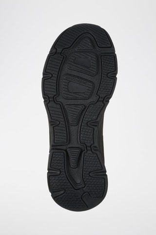 Baskets compensées en cuir - Noir