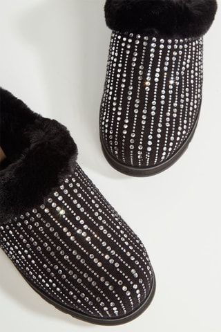 Slip-on fourrés Fully Frosted - Noir