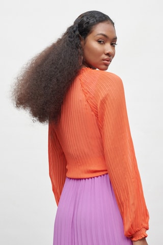 Chemisier noué - Orange