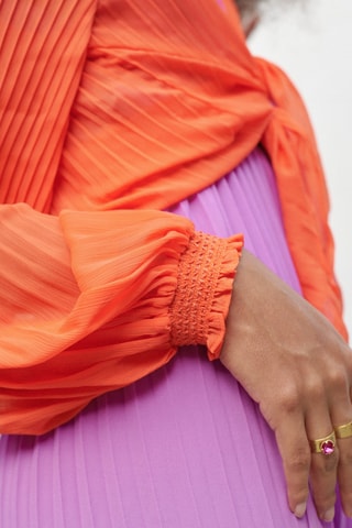 Chemisier noué - Orange