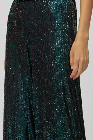 Pantalon taille haute - Bleu