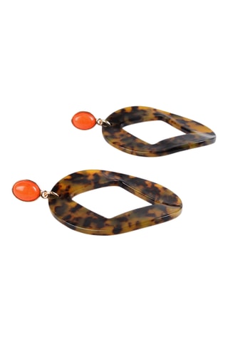 Boucles d'oreilles - Marron et noir