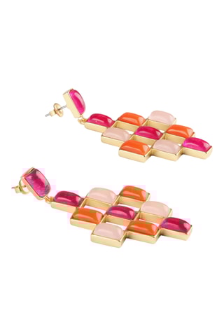 Boucles d'oreilles dorées à l'or rose