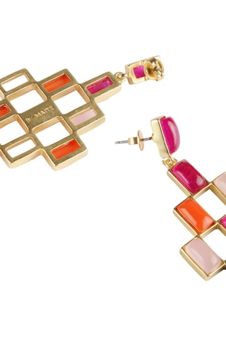 Boucles d'oreilles dorées à l'or rose