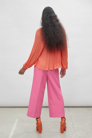 Blouse plissée - Orange