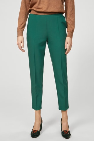 Pantalon cigarette 7/8 - Vert