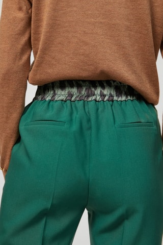 Pantalon cigarette 7/8 - Vert