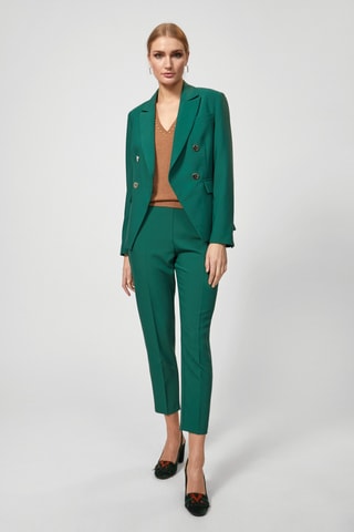 Pantalon cigarette 7/8 - Vert