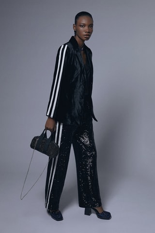 Pantalon wide legs - Noir