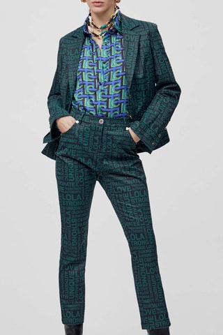 Pantalon - Vert et bleu