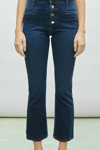 Jean taille haute - Bleu foncé