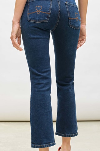 Jean taille haute - Bleu foncé