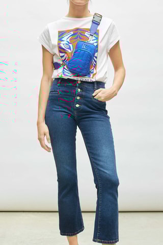 Jean taille haute - Bleu foncé