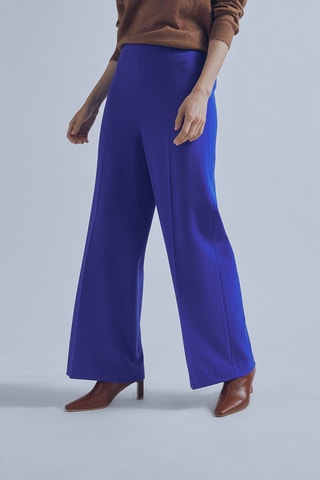 Pantalon wide legs - Bleu électrique
