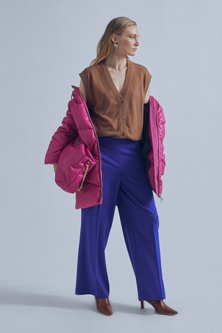 Pantalon wide legs - Bleu électrique