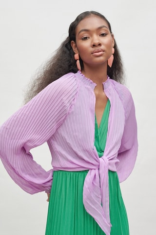 Chemisier noué - Lilas