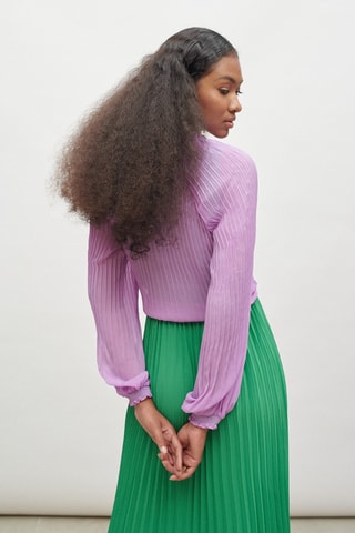 Chemisier noué - Lilas