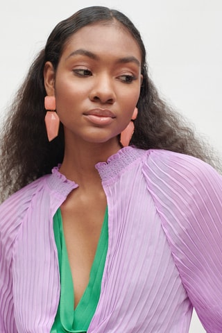 Chemisier noué - Lilas