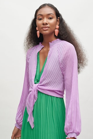 Chemisier noué - Lilas