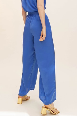 Pantalon palazzo - Bleu