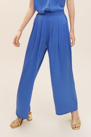 Pantalon palazzo - Bleu