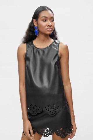 Robe trompe-l'œil - Noir