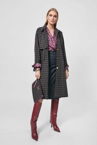 Jupe portefeuille - Gris foncé