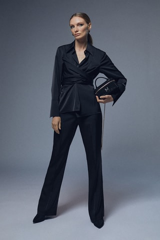 Chemisier noué - Noir